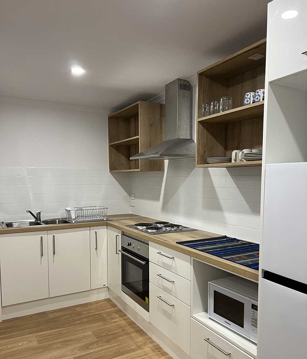 Kitchen - 'The Hideaway' accomodation at Thompson Beach, Adelaide